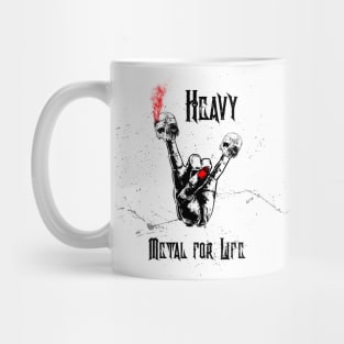 Heavy Metal For Life Rocker Mug